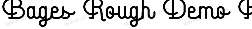 Bages Rough Demo Reg字体转换
